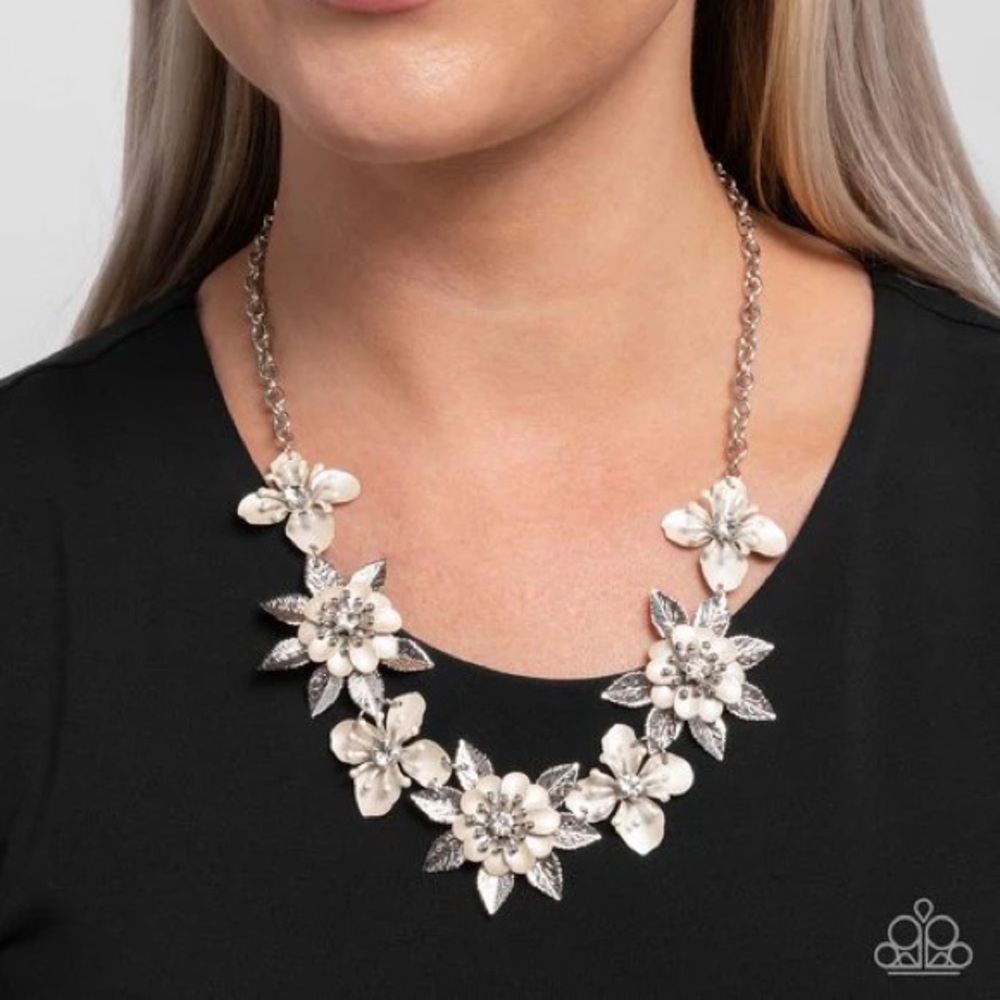 Springtime Song White Necklace